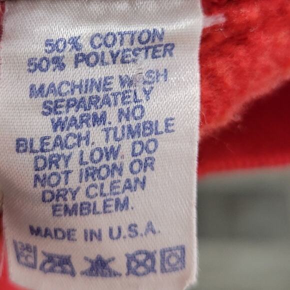 Vintage 80s Christmas Teddy Bear “Merry Me” Sweatshirt USA Made, sz Large - Picture 5 of 6